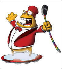 Guv the ringmaster from Max and Lara