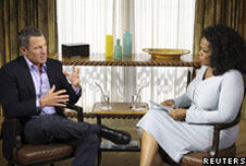 Lance Armstrong, the former cycling champion