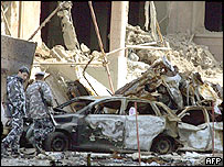 محل قتل رفيق حريری