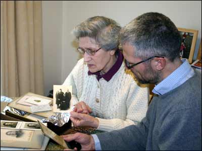 Andrew Edwards and his mother
