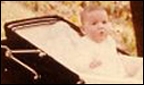Neville in 1958 in his Silver Cross pram