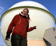 Alice Roberts at Dounreay