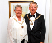 The Mayoress Mrs Hilary Betts  & Mayor Nigel Betts