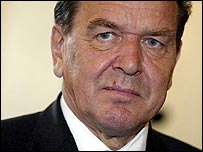 Almanya Başbakanı Gerhard Schröder 