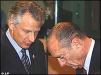 شيراک (راست) و دو ويلپن