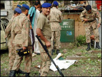 پنڈی میں منگل کو ہونے والے دھماکے کا مقام