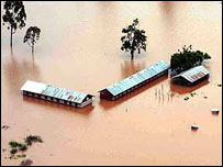 سيلاب در کنيای غربی