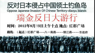 中国网民发起反日游行(网络图片)