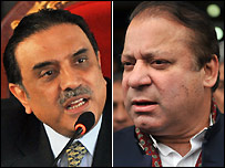 आसिफ़ अली ज़रदारी और नवाज़ शरीफ़