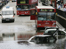 Torrential rain caused flash flooding on a road in Wallington, South London