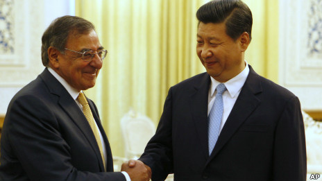 Tập Cận Bình tiếp Panetta tại Đại lễ đường nhân dân