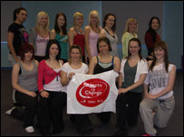 Batley Bulldogs cheerleading squad