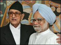 मनमोहन सिंह और कोइराला