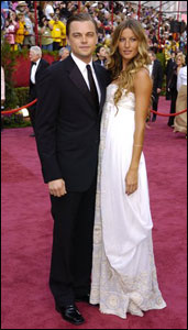 Leonardo Di Caprio chegou acompanhado de Gisele Bünchen