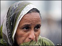 زنی در مظفرآباد