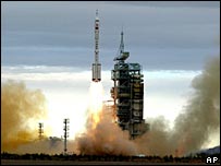 Şencou-6 fırlatılırken