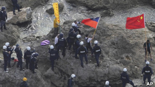 香港保钓人士登上钓鱼岛