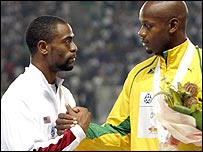 Tyson Gay and Asafa Powell