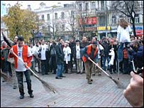 Акція протесту (Єгор Соболєв та Микола Вересень)