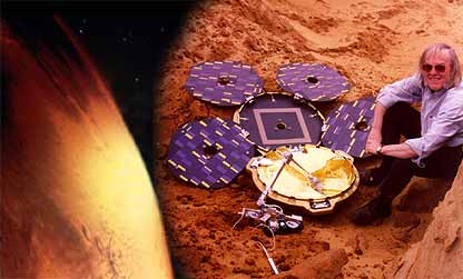 Colin Pilger with Beagle 2