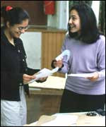 Students opening results