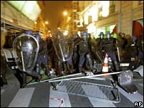 Protesto de estudantes em Paris