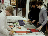 学童在教室之中