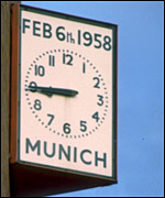 Munich clock at Old Trafford