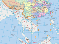 Bản đồ từ trang của Cục Bản Đồ Quốc Gia Trung Quốc