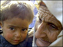 زن و کودک افغان