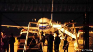 南航客机在兰州机场