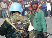 कांगो में संयुक्त राष्ट्र शांति सैनिक