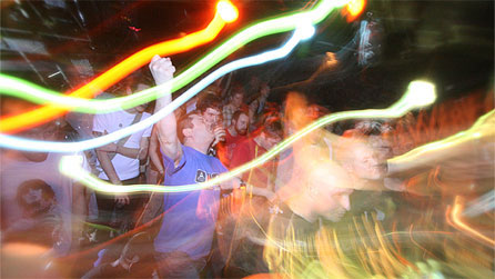 Crowd at a punk concert. Photo: James McLaren