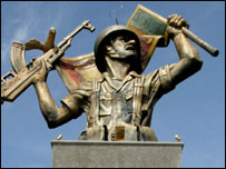 A monument for the victory over Tamil Tigers