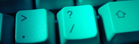 Keys on a computer keyboard