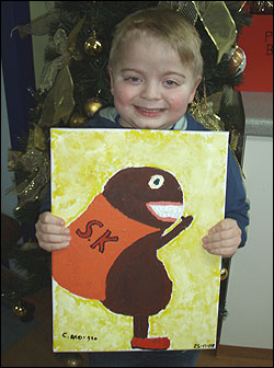 Cambell Morgan with his picture 