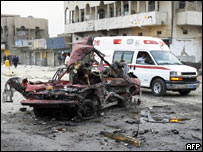 Carro-bomba que explodiu em Cidade Sadr