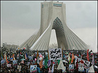 راهپيمايی 22 بهمن در سال 1383 در تهران