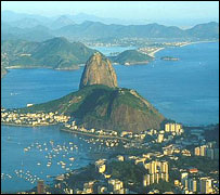 Cảnh núi Sugar Loaf ở Rio de Janeiro