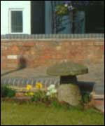 Mushroom garden ornament 