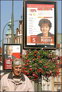 Polonya'da seçim posteri