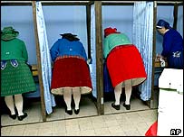 Macaristan'da oy kullanan kadınlar