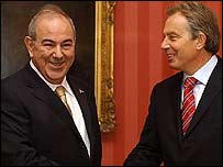 ईयाद अलावी और टोनी ब्लेयर