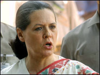 Kongre Partisi lideri Sonia Gandhi