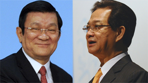 Trương Tấn Sang và Nguyễn Tấn Dũng