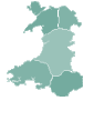 Map of Wales