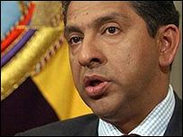 O presidente do Equador, Lucio Gutiérrez