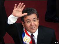 O novo presidente do Paraguai, Nicanor Gomes Duarte