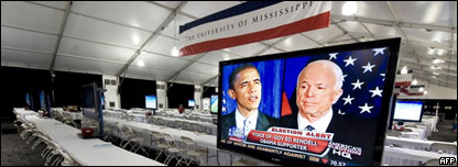 Hai ứng viên Barack Obama và John McCain đã có tranh luận trực tiếp trên truyền hình