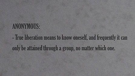 Video still from About Being Different (2007)